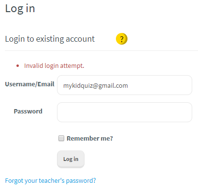 Log In