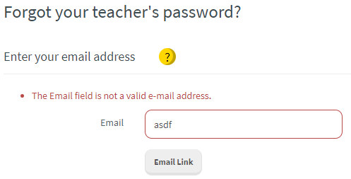 Forgot Password