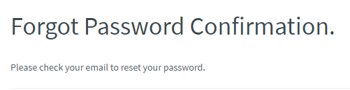 Forgot Password